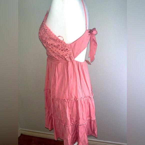 Francesca’s Saanvi Crochet Tiered Mini Dress - Picture 6 of 6